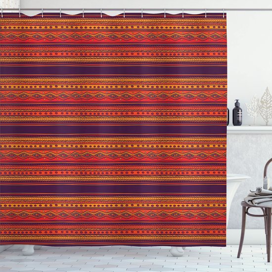 5Five Douchegordijn - tabak bruin - polyester - 180x200 cm