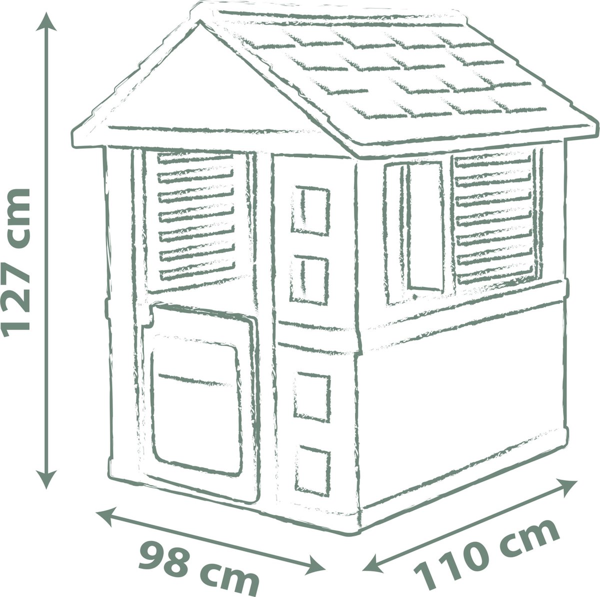 Smoby - Smoby Life - Jolie Playhouse - Speelhuis - Vanaf 2 jaar. — afbeelding 2