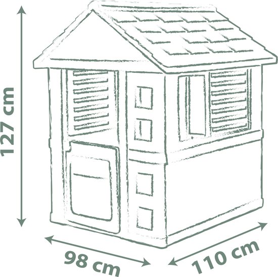 Smoby - Smoby Life - Jolie Playhouse - Speelhuis - Vanaf 2 jaar.