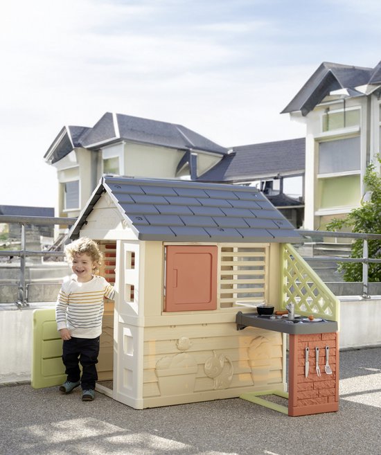 Smoby - Smoby Life - Nature Playhouse met keuken - Speelhuis - Accessoires - Vanaf 2 jaar.