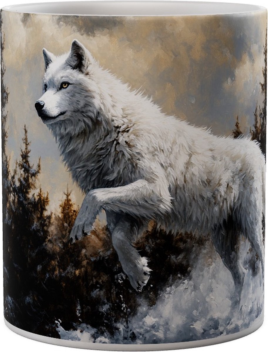 Running Snow Wolf - Mok 440ml 440