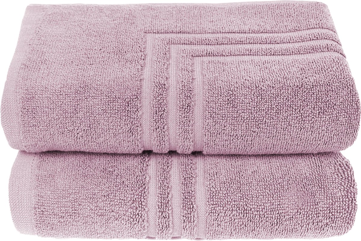La'Moussawi ® Set van 2 Luxe Badmatten in Zacht Oudroze Katoen met Antislip en Sneldrogende Eigenschappen