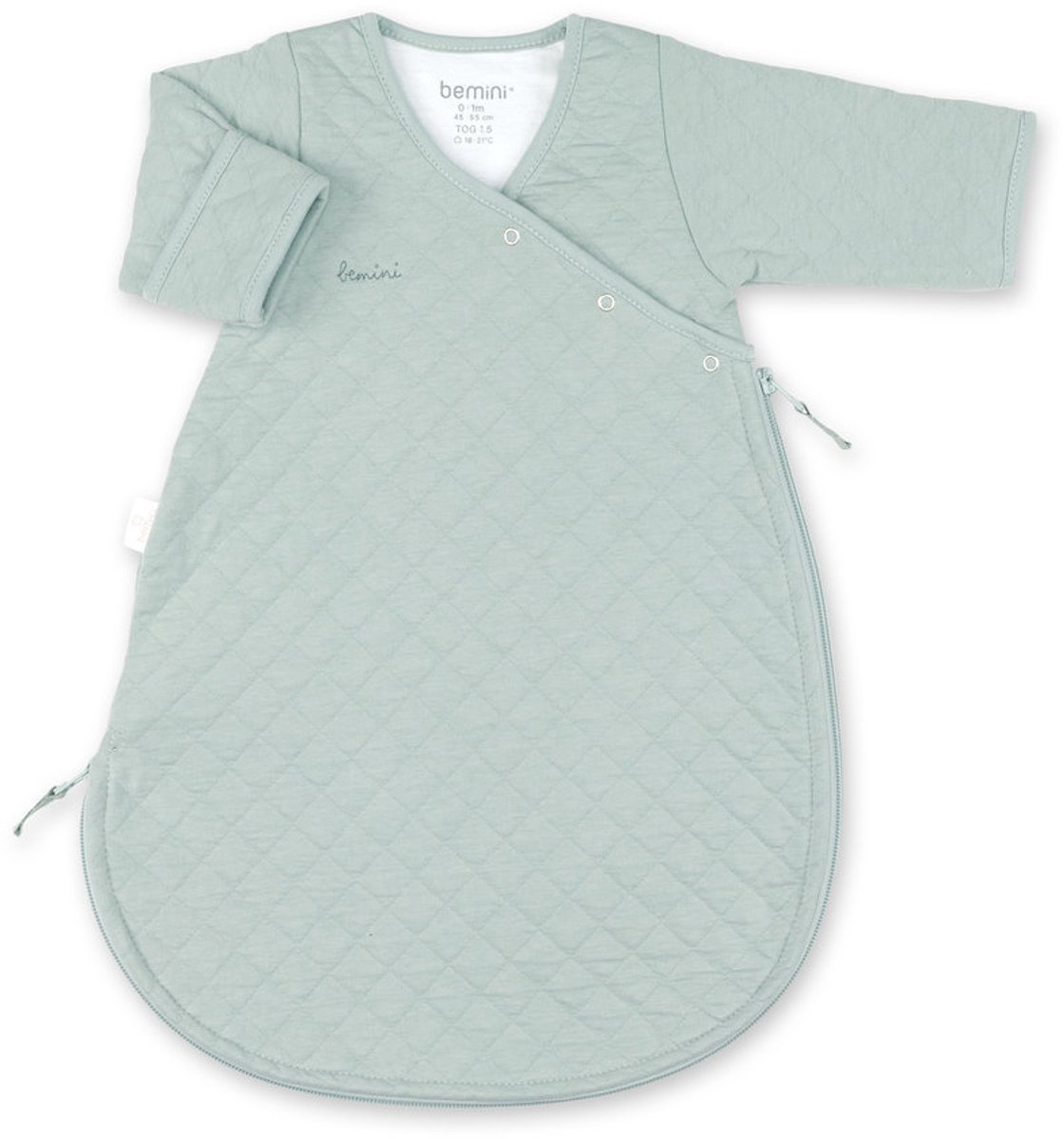 BEMINI Babyslaapzak - MAGIC BAG 0-1m - TOG 1.5 - Gewatteerd comfort - Lunar