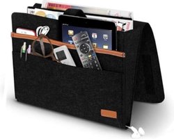 Jumada's Nachtkastje Opbergtas - Tijdschriftenhouder - Opbergzak - Bedopberger - Bed Opbergzak - Bank Opbergzak - Magazijn Opberger - Tablet Opberger - Multifunctionele Organizer- Zwart