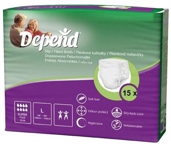 Depend Depend Slip Super Plus Large - Incontinentie