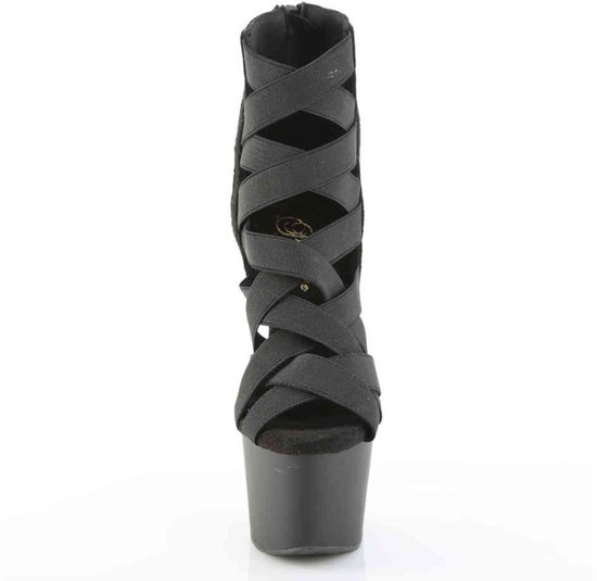 Pleaser - ADORE-700-24 Bottes femmes à plateforme - Pointures US 8 à 38 - Zwart