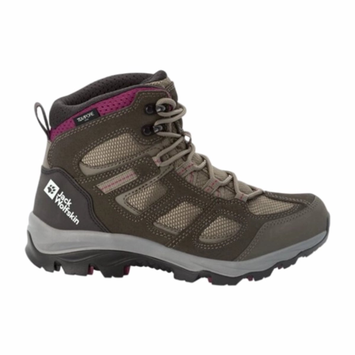 Wandelschoen Jack Wolfskin Women Vojo 3 Texapore Mid Burgundy-Schoenmaat 43 Groen
