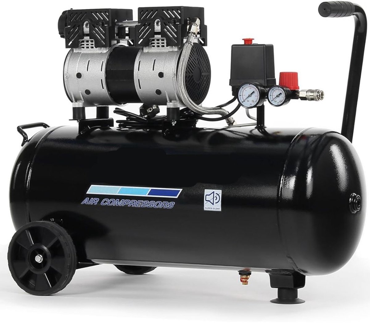 ApexArte® Stille Compressor - Airpress - Luchtcompressor - Zwart