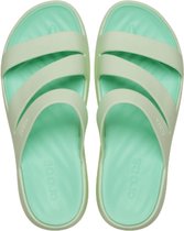 Chaussons Crocs Getaway Strappy pour femmes, teinte jade, vert, 34/35