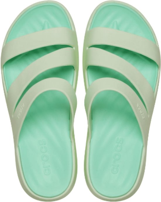 Chaussons Crocs Getaway Strappy pour femmes, teinte jade, vert, 34/35