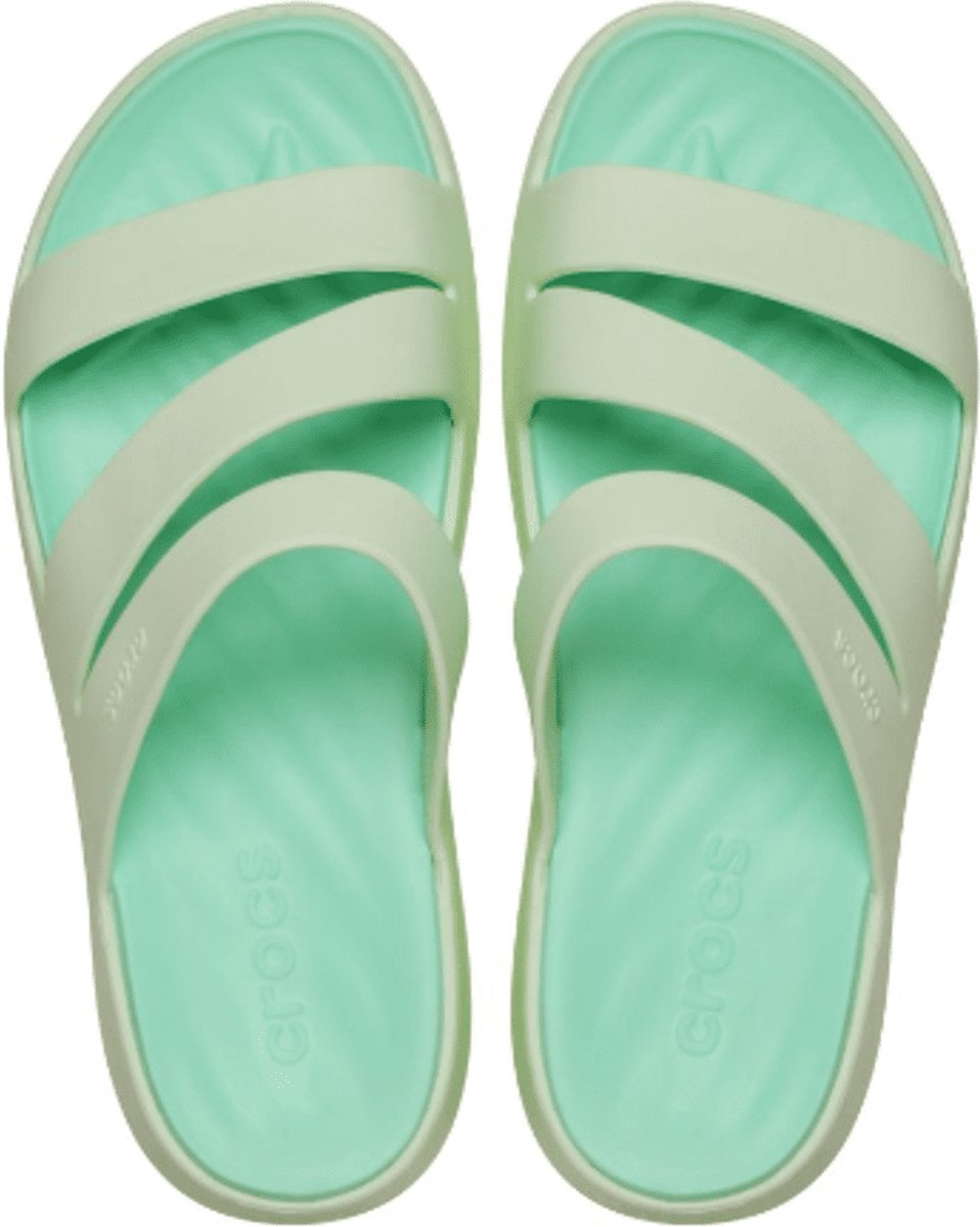 Crocs Dames Slipper Getaway Strappy Jade Tint GROEN