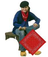 Foulard bandana fermiers Rouge