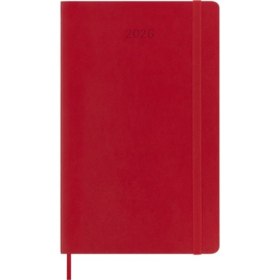 Moleskine 12 Maanden Agenda - 2026 - Wekelijks - Large - Zachte Kaft - Rood