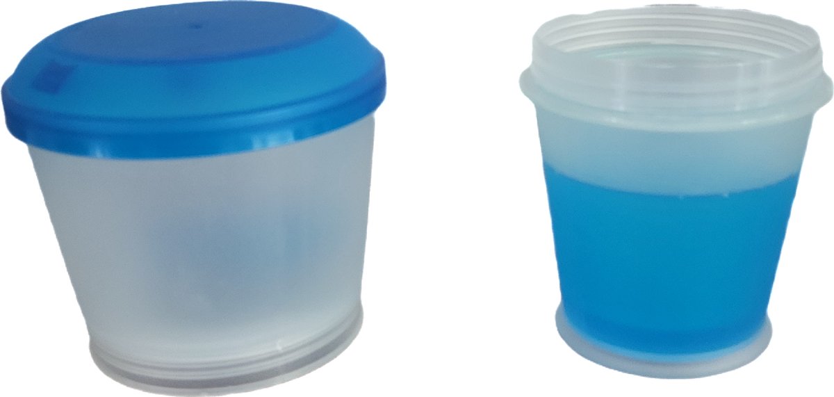 Muesli Beker To Go – Yoghurt en Muesli Apart – Inclusief Lepel – 360 ml