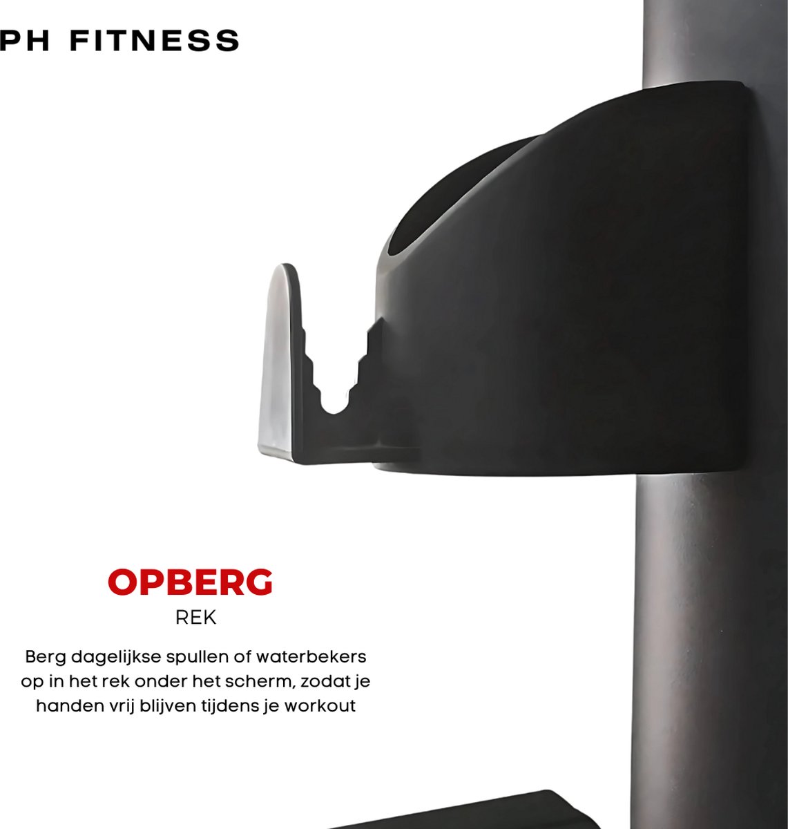 Afbeelding 2 van PH Fitness Stair Trainer - Professionele Stair Climber & Cardiotrainer - Modern Ontwerp voor Thuisgym - Eenvoudige Stair Trainer met Hartslagmeter - Versterk Benen & Uithoudingsvermogen