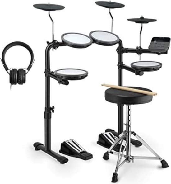 Elektrisch Drumstel Voor Kinderen Ideaal Voor Beginners En Thuisgebruik Compacte...