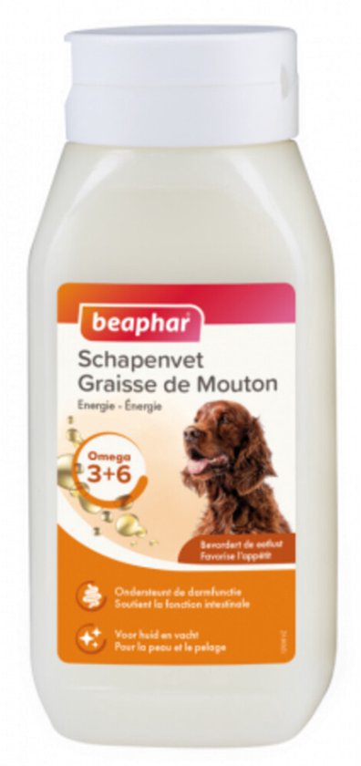 Beaphar Schapenvet Naturel - 6 x 430 ml - Voordeelverpakking