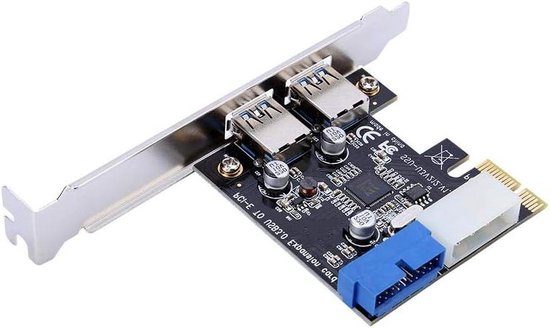Mini PCI-E To USB Adapter PCIE To 19Pin SATA Dual USB3.0