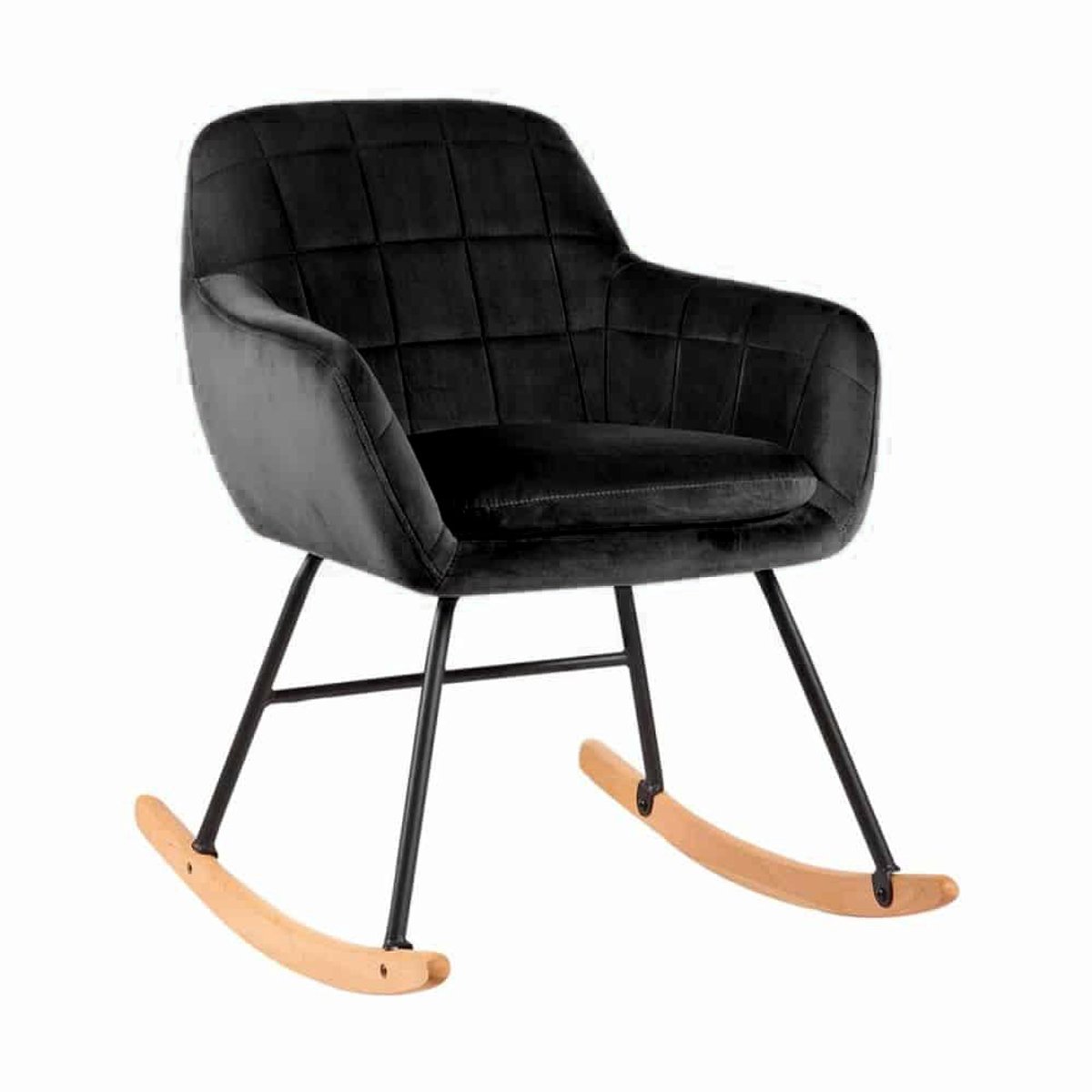 Aemely® Schommelstoel 'Sofie' - Zwart Velvet