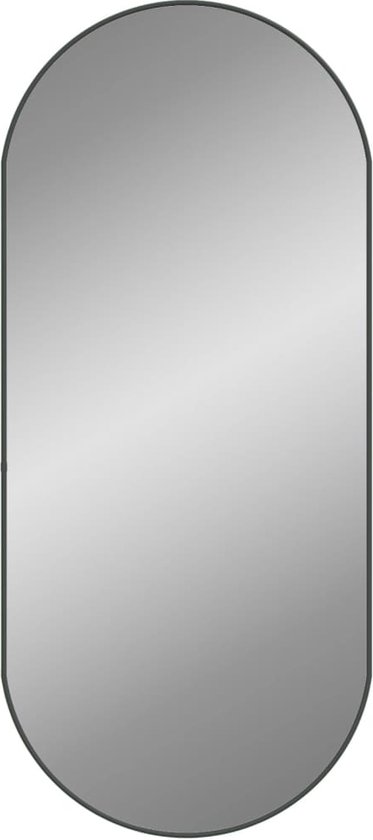 vidaXL-Wandspiegel-100x45-cm-ovaal-zwart