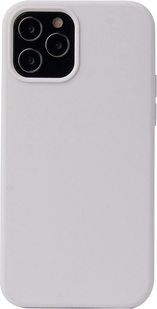 iPhone 14 PRO Hoesje - Liquid Case Siliconen Cover - Shockproof - Wit - Provium