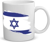 Akyol - israël vlag koffiemok - theemok - Israël - mensen die liefde willen geven aan israel - degene die van israël houden - supporten - oorlog - verjaardagscadeautje - gift - geschenk - kado - 350 ML inhoud