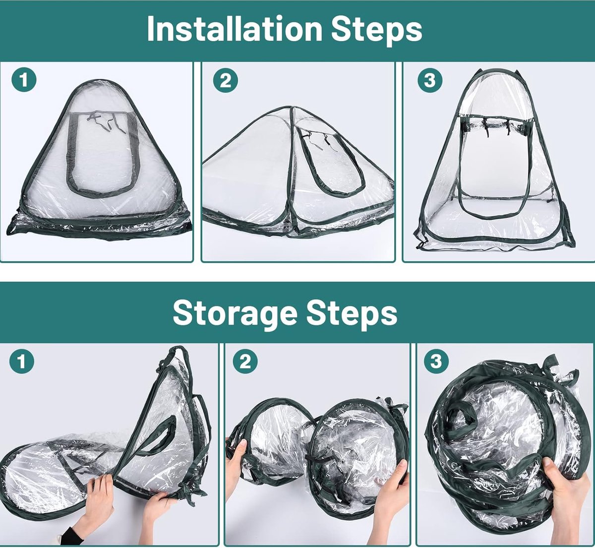 Mini serre, petite tente d'hivernage pour plantes, serre pop-up, petite  tente d'hiver