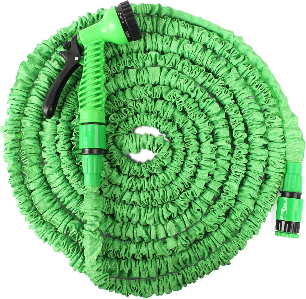 tuinslang flexibel 22 m flexibele Gardena slang waterslang met 7 modi uitbreidbare slang spuitpistool, tuinslanghaspel, magische waterpijp (22 m, groen)