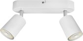 Ledmatters - Opbouwspot Wit - Dimbaar - 2 x 5 watt - 350 Lumen - 2200-6500 Kelvin - Philips GU10 spot Hue White & Color - IP21 Stofdicht
