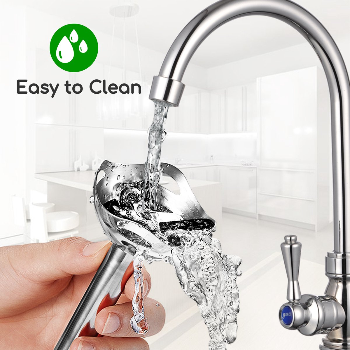 Aigostar Staafmixer - 4 in 1 Staafmixer set - Incl Hakmolen, Maatbeker en Garde/Klopper - 1000W - RVS – foto 7