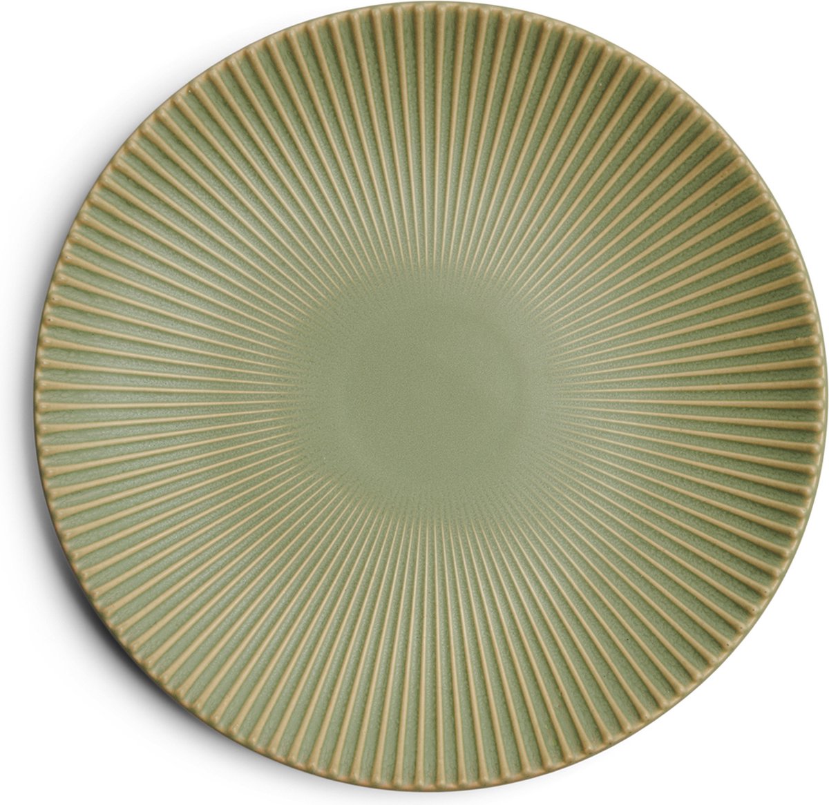 Riviera Maison Bord, ontbijtbord Mat, Servies, Tafeldecoratie voor eetkamer, keuken - Marseille Breakfast Plate - Groen - Keramiek - 1 stuk