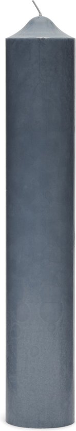 Bougies cylindriques Riviera Maison - Bougie Pilier Rustique RM - Blauw - 7x40 cm