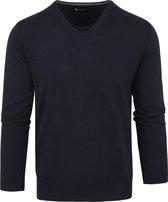 Suitable - Pullover Vini V-Hals Navy - Heren - Maat M - Slim-fit