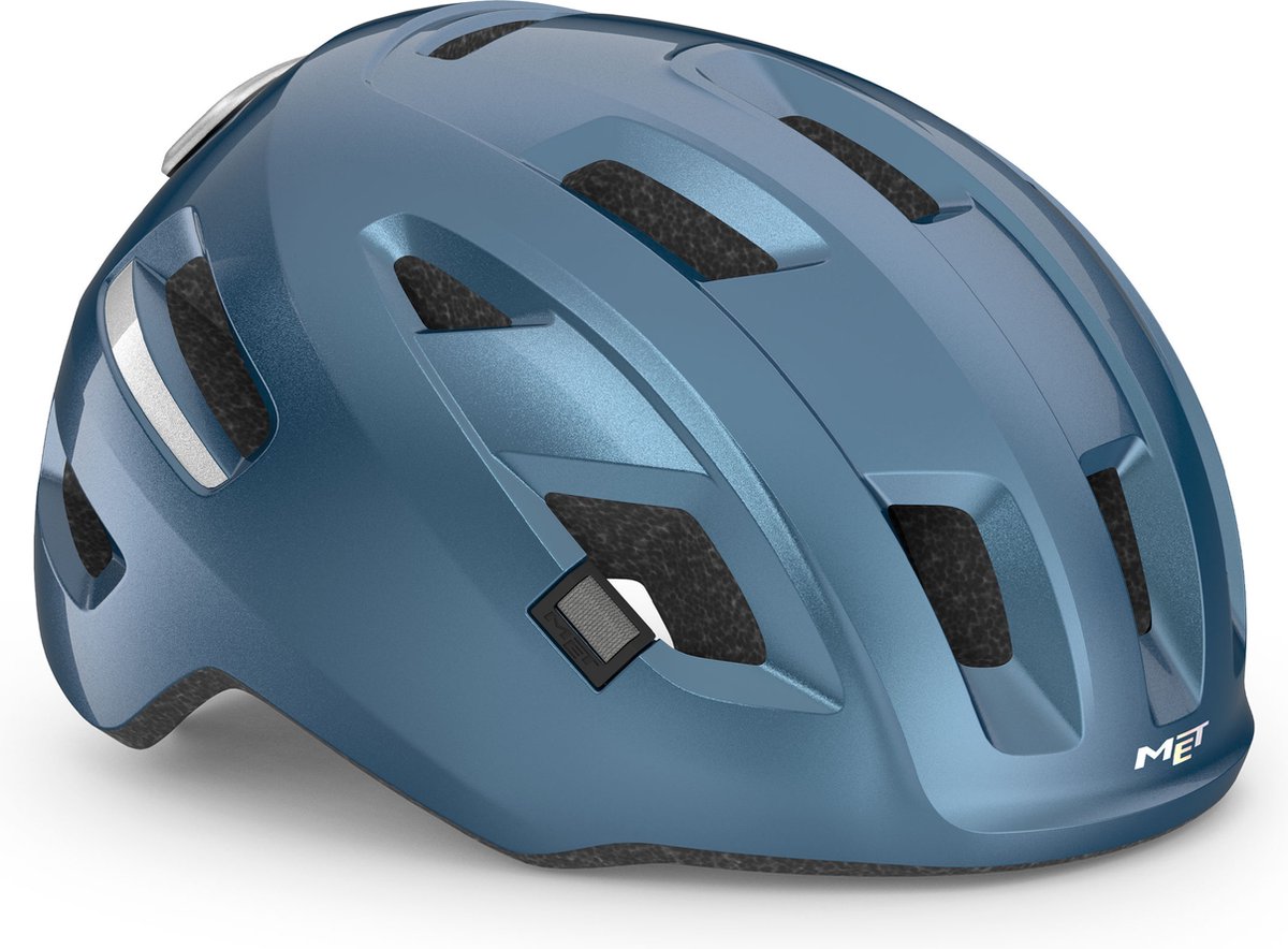 MET E-Mob Fietshelm Mannen & Vrouwen - Fietshelm E Bike Volwassenen - Maat M (56-58cm) - NTA8776 - Navy