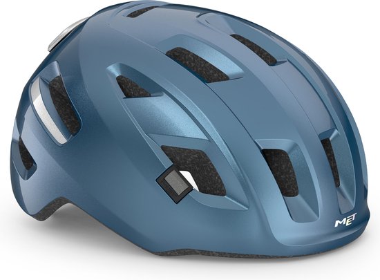 MET E-Mob Fietshelm Mannen & Vrouwen - Fietshelm E Bike Volwassenen - Maat M (56-58cm) - NTA8776 - Navy