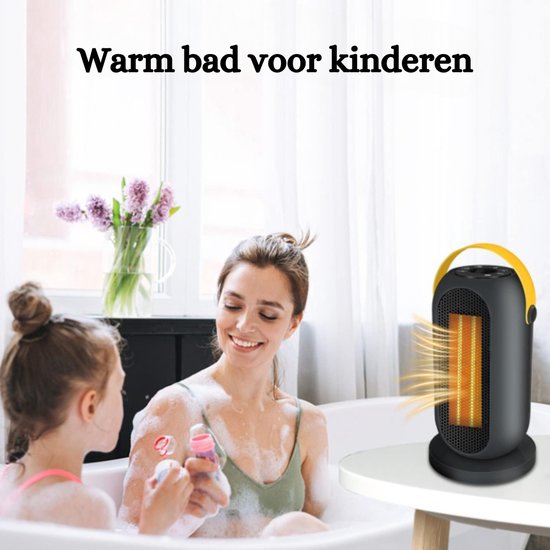 EH516AC Luxe ventilator kachel 1300/2000W WIFI KERAMISCH ZWENK