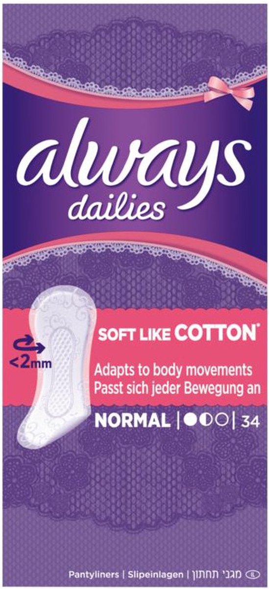 Goedkoopste Always inleg discreet normal ^ 34 st