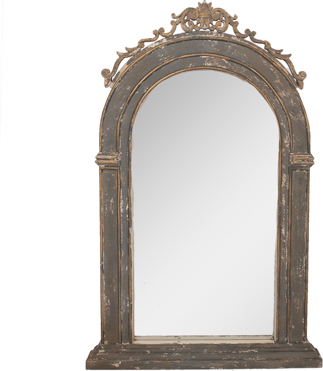 Spiegel 73x7x115 cm Grijs Beige Glas