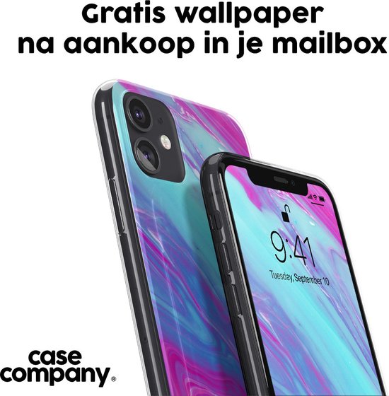 Case Company® - Coque Oppo A74 5G - Arc-en-ciel fantaisiste - Coque de téléphone souple - Protection sur tous les côtés et bord de l'écran