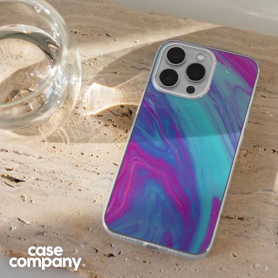 Case Company® - Coque Oppo A74 5G - Arc-en-ciel fantaisiste - Coque de téléphone souple - Protection sur tous les côtés et bord de l'écran