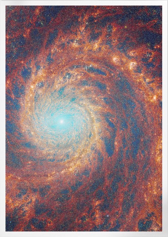 Cosmic Whirlpool Galaxy M51 | Space, Astronomie & Ruimtevaart Poster | B2: 50x70 cm