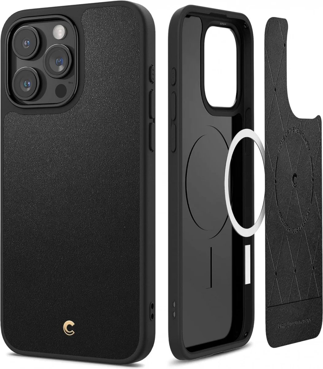 Spigen Cyrill Kajuk iPhone 15 Pro Max Hoesje MagSafe Back Cover Zwart