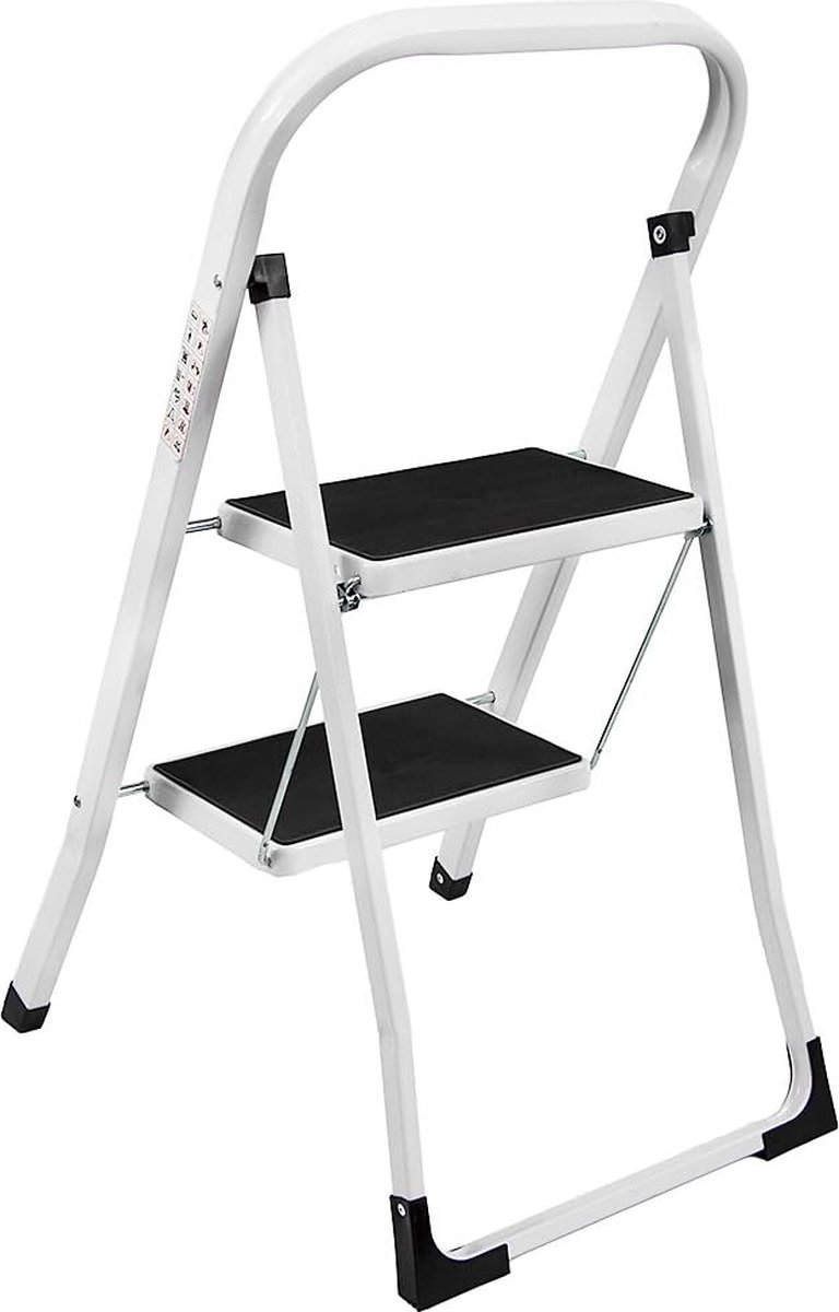 2-staps ladder Stalen draagbare opvouwbare ladder voor zwaar gebruik