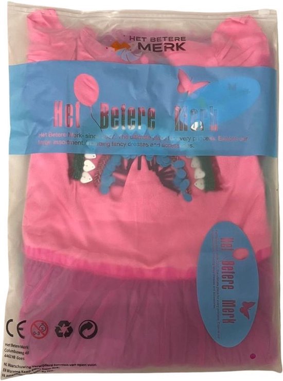 Robe princesse fille - The Better Merk - Vêtements d'habillage fille - Robe à paillettes - Anniversaire fille - Robe de soirée fille - taille 104/110 - pour votre garde-robe - Robe rose