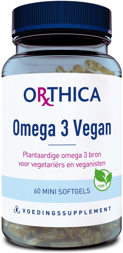 Orthica Omega 3 Vegan - vetzuren uit visolie - 60 mini softgels