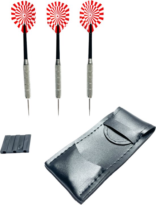 Dartpijlen set - 3x dartpijl - druppelvormige darts incl. darts shafts en hoesje - 21gram - 16CM van Maverton — afbeelding 3