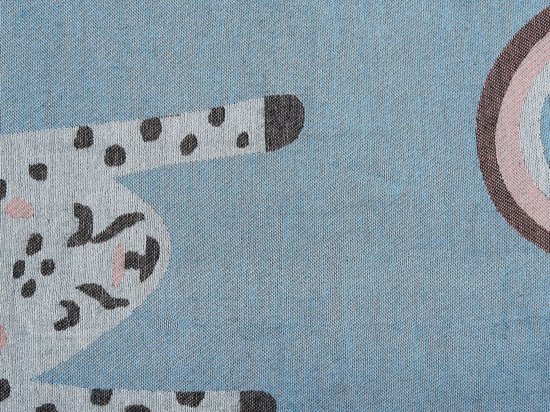 Beliani LIMGHA - Plaid - bleu - Plastique