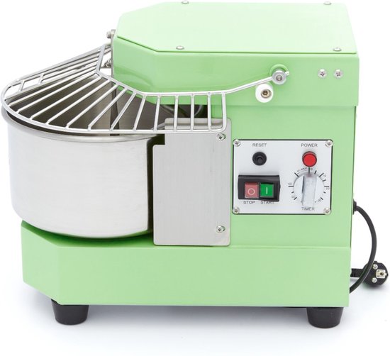 Maxima Spiraalkneder 8 L - 4,5 Kg Deeg - Pastel Groen - Deegkneder - Professioneel - Spiraalmixer met Veiligheidskooi - 8 liter - 4,5 kilo van Merkloos — afbeelding 2