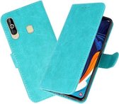 Bookstyle Wallet Cases Hoesje voor Samsung Galaxy A60 Groen