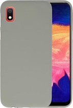 Bestcases Color Telefoonhoesje - Backcover Hoesje - Siliconen Case Back Cover voor Samsung Galaxy A10 - Grijs